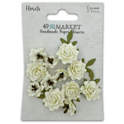 49 & Market - Collection «Florets » couleur «Cream» 12pcs